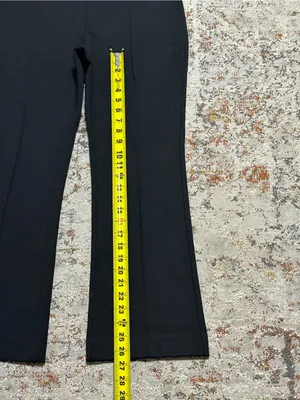 Everlane THE DREAM KICK FLARE PANT size Large black front pleat thumbnail 6