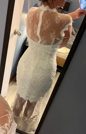 Floral Lace Cut Out Dress thumbnail 4