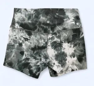 Lululemon biker shorts High-Rise Tie-Dye green activewear yoga Pilates gym 12 thumbnail 1