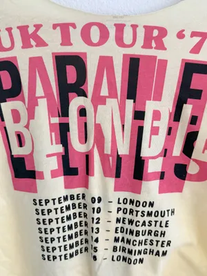 Blondie UK Tour 78 Graphic Off the Shoulder Cropped Tee thumbnail 7