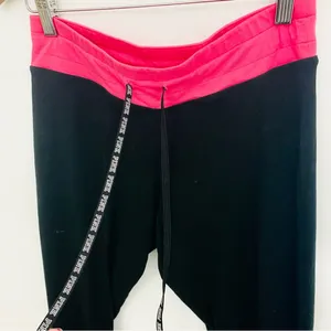 Victoria’s Secret PINK sweatpant jogger leggings pink drawstring waistband med thumbnail 3