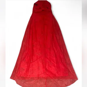 Windsor Red Maxi Halter Neck Sparkly Dress thumbnail 5