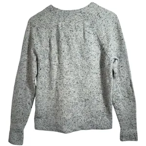 Abercrombie & Fitch Gray Wool Ribbed Knit Pullover Crew Neck Sweater Top Size M thumbnail 3