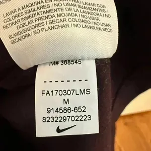 Nike Pro Warm Dri Fit Purple Quarter Zip Up Long Sleeve Shirt size Medium thumbnail 6