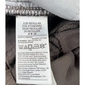 Gap Womens Universal Baby Boot Corduroy Jeans Size 2/26R Gray high rise thumbnail 4