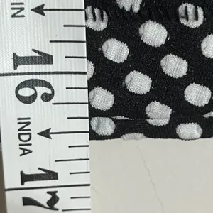 Cooperative Urban Outfitters Black White‎ Polka Dot Skater Mini Skirt Large thumbnail 3