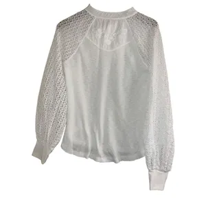 ✨Free People Sweetest Thing Thermal/Lace White Long Sleeve Sz Small Top✨ thumbnail 7
