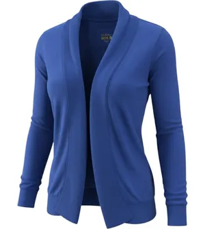 Lilly Pulitzer‎ Luxletic Elena Cardigan Woman M Blue Open Front Shawl Athleisure thumbnail 1
