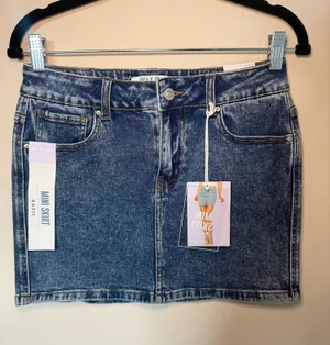 Wax Jean Denim skirt thumbnail 1