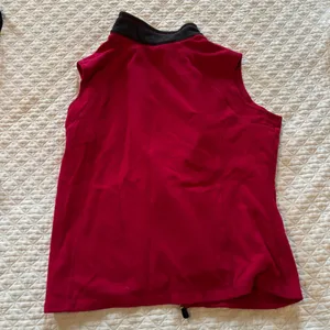 Bright Pink Lands End Fleece Vest thumbnail 3