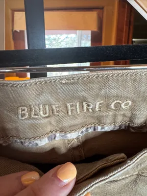 Blue Fire Co Chloe Skinny Ankle Jeans Beige Sand Storm Zip Hem Size 28 thumbnail 4