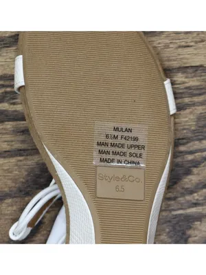 NWT Style & Co. Mulan Wedge Slip On Open Toe Textured Elastic Sandals White 6.5M thumbnail 16