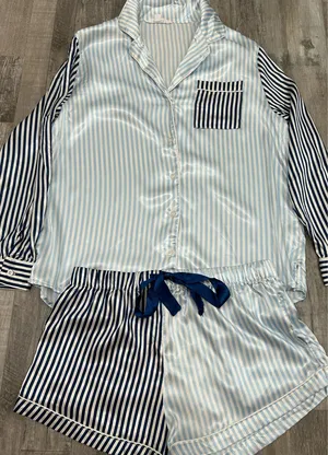 BB Dakota Striped Pajama Set thumbnail 3