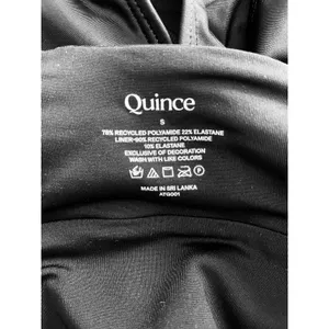 Quince Italian Plunge One-Piece Swimsuit Black Size Small NEW thumbnail 7