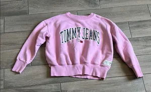 Tommy Hilfiger Pink Crew Neck Sweater thumbnail 1
