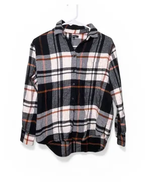 Madewell plaid flannel shirt Small thumbnail 1