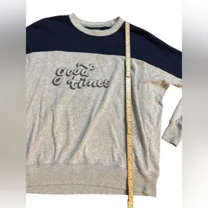 aerie Womens Happy Camper “Good Times” Sweatshirt‎ Cozy Loungewear Comfort Sz XS thumbnail 8