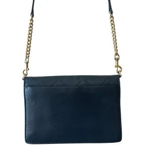 Tory Burch Georgia Quilted Turn Lock Mini Crossbody WOC Black‎ thumbnail 2