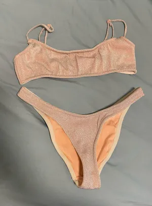 Triangl Pink Sparkle Bikini thumbnail 1