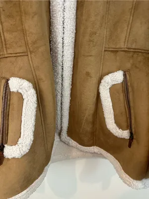 Koolaburra by UGG Hooded Shearling Jacket Tan Brown Size XL NWT thumbnail 5