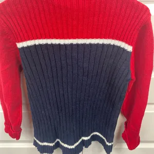 Vintage Knit Pullover Sweater Anchor Nautical Mock Neck Fisherman Embroidered M thumbnail 6
