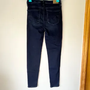 American Eagle Dark Wash Indigo Super High Rise Jegging Super Stretch Size 2 Reg thumbnail 2