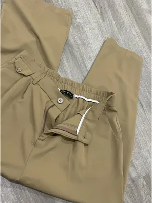 Funyyzo High rise khaki trouser pants thumbnail 4