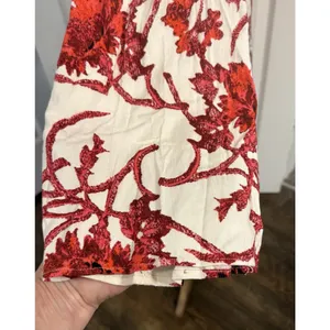 Free‎ People Mini Dress Sz MED Modern Nomad Off-Shoulder Floral Boho Bell Sleeve thumbnail 3