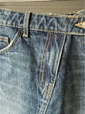 Zara Denim Mini Skirt in Size Small thumbnail 3