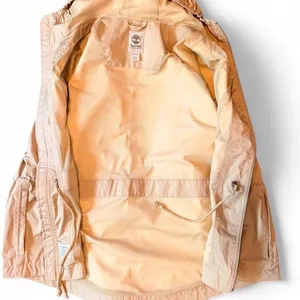 Timberland Waterproof Funnel Neck Cinched Waist Jacket Women XL Khaki thumbnail 4