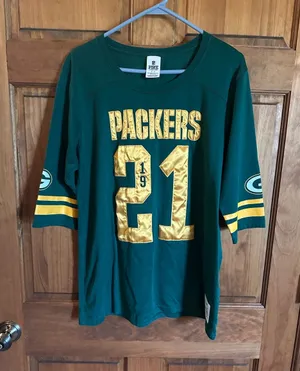 PINK Victoria's Secret Green Bay packers nfl Football jerseys Y2K Tee oversized thumbnail 1