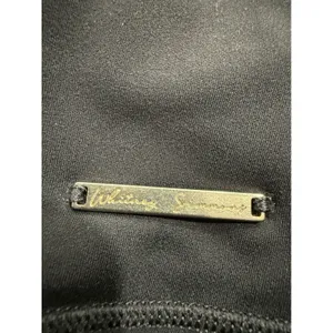 Gymshark Whitney Simmons Black High Rise Biker Shorts Gold Plate Logo Size S thumbnail 3