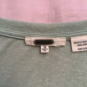 Miss Me Sage Green Top with Cream Lace Sleeves thumbnail 3
