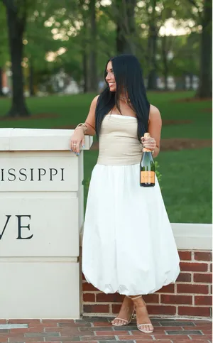 Line & Dot Midi Dress thumbnail 2