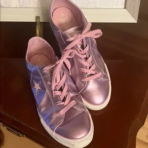 Converse One Star Metallic Pink Low Top Sneakers Women’s 6 thumbnail 8