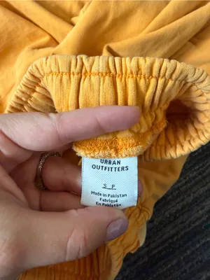 Urban Outfitters Orange Ribbed Cami & Shorts Set Top M Bottoms S thumbnail 7
