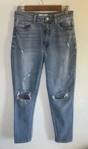 Women's Vervet Jeans High‎ Waist Distressed Blue, Size 28 EUC! 0178 thumbnail 1
