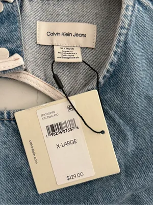 NWT Calvin Klein Denim Cap Sleeve Mini Dress thumbnail 5