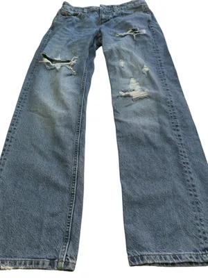 Aeropostale Low Rise Baggy Distressed Jeans Womens 00 Regular Y2K Skater Denim thumbnail 5