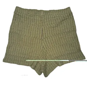 NWT Anthropologie Shorts Celandine XL‎ Gauzy Crochet Knit Stretch Moss Green thumbnail 5