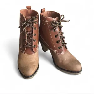 Johnston & Murphy Women's Two-Tone Brown Lace-Up Ankle Boots Size 6.5 M thumbnail 8