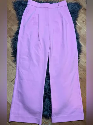 Abercrombie Fitch Sloane Pink High Waisted Straight Trousers Pants Size 30/10 thumbnail 2