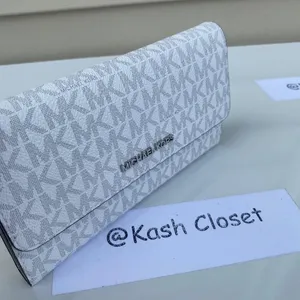 Michael Kors Bright White Multi Trifold Wallet thumbnail 1
