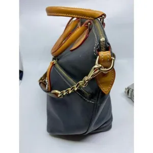 Dooney And Bourke Vintage Black Leather Shoulder B thumbnail 6