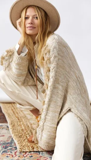 Anthropologie Braided-Sleeve Cardigan thumbnail 2