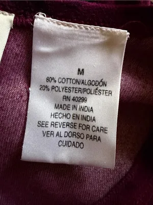 Vintage Erika & Company Velvet Dress Women's Burgundy Flowered Size M thumbnail 5