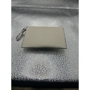 Calvin Klein Cream Saffiano Card Holder Wallet with Key Clip Logo Snap Flap‎ thumbnail 3