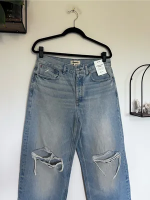NWT‎ Madewell Low-Slung Baggy Jeans Hallstead Wash Rigid Size 28 thumbnail 5
