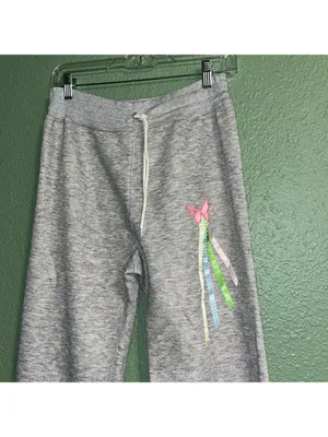 Vintage Butterfly Sweatpants 90s cottagecore granny boho pastel thumbnail 2