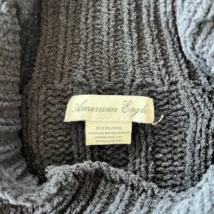 Womens American Eagle Black Cropped Knit Sweater - XL thumbnail 6
